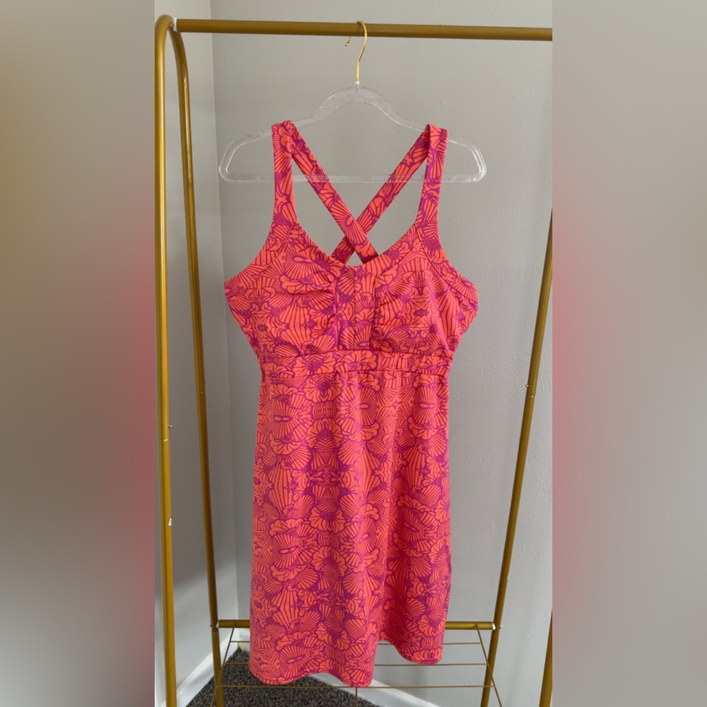 Active Dress in Pink and Purple Floral